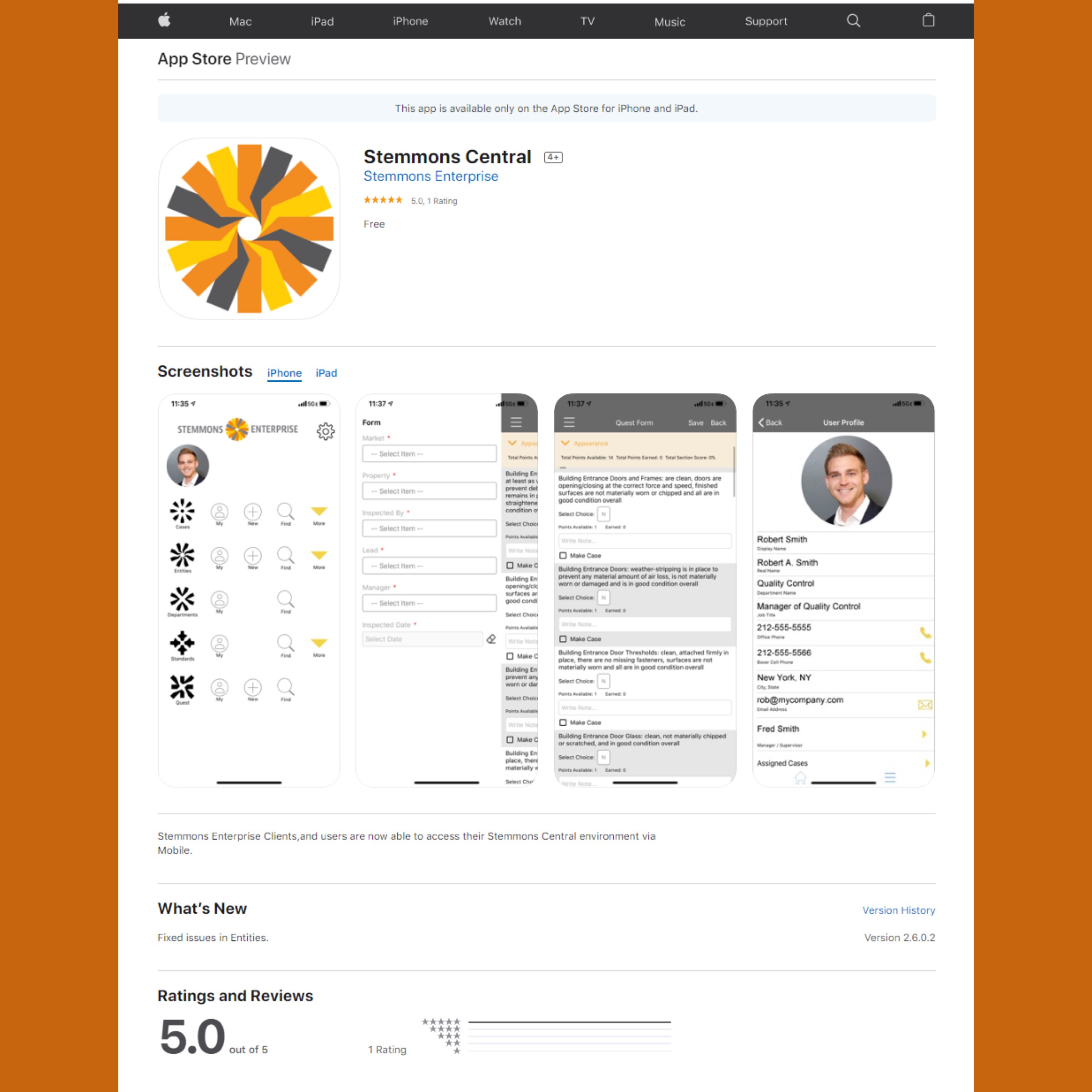 Stemmons Mobile App Version 2.6